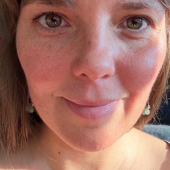 Green aventurine teardrop earrings - Picture 4 of 4